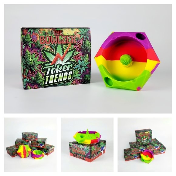 TokerTrends SmokeSesh Purple Tie-Dye Unisex Hoodie & Bowlzer Combo - Picture 7 of 8